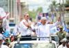 Luis Abinader encabeza marcha caravana en Cotuí y Azua
