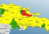 COE mantiene 27 provincias en alerta; solo Duarte continúa en rojo